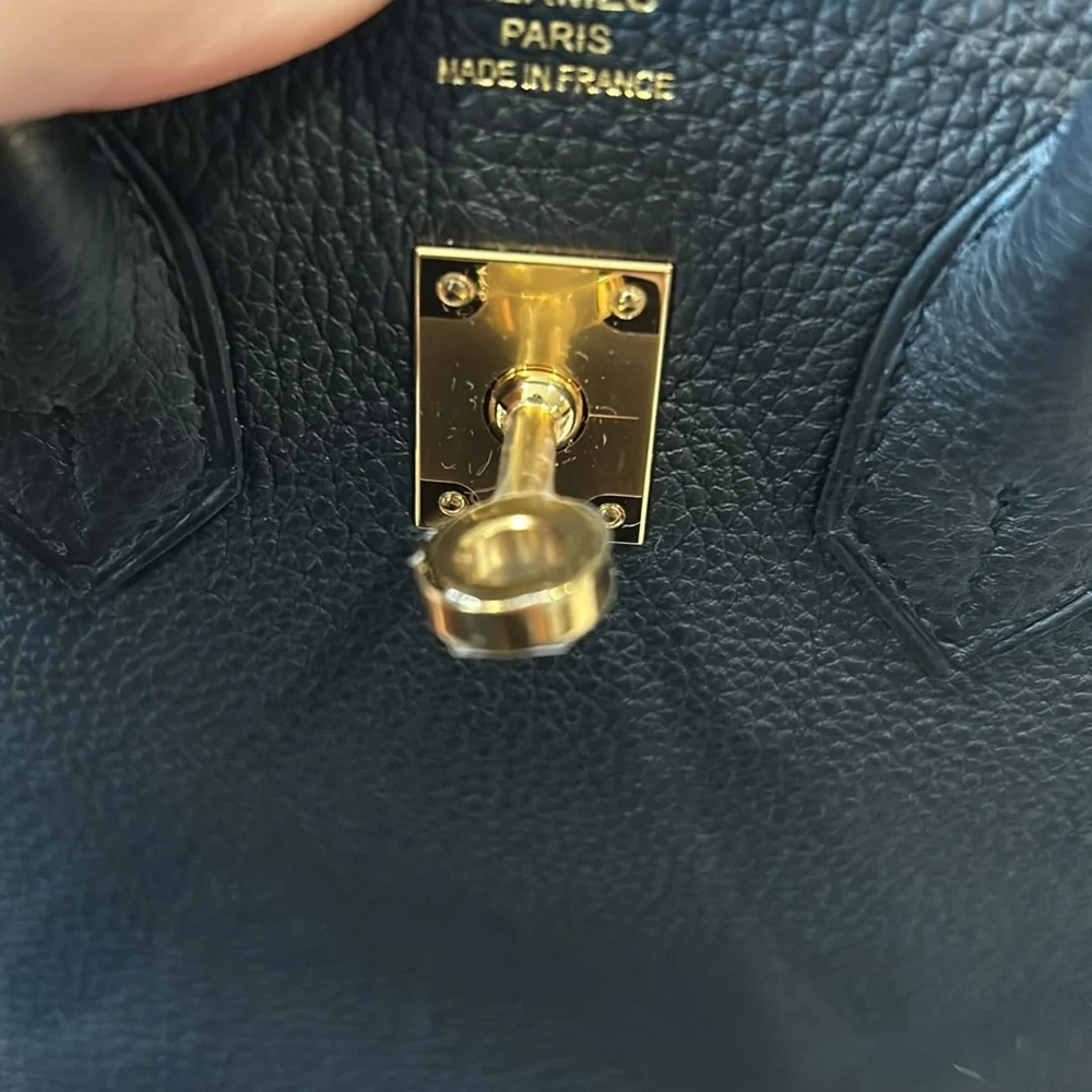 Brand new hermes Birkin 25 black gold hardware 2024 - Picture 8 of 10